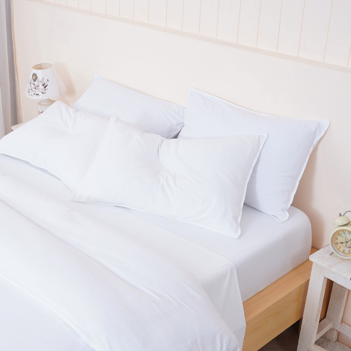 Bella Flannelette - White Bedding Set - SHEET STORY - 4