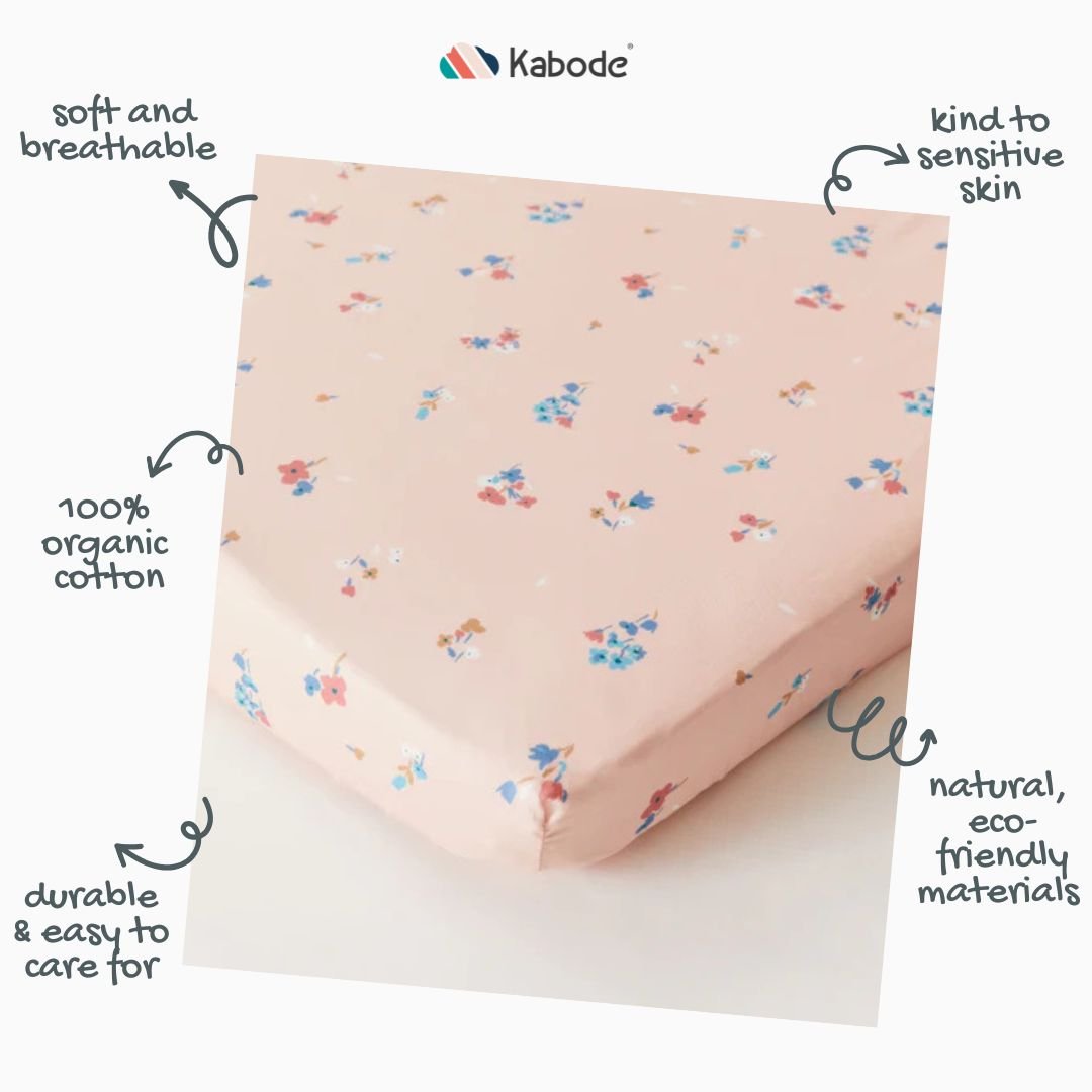 Blossom Organic Cotton Fitted Sheet - SHEET STORY - 3