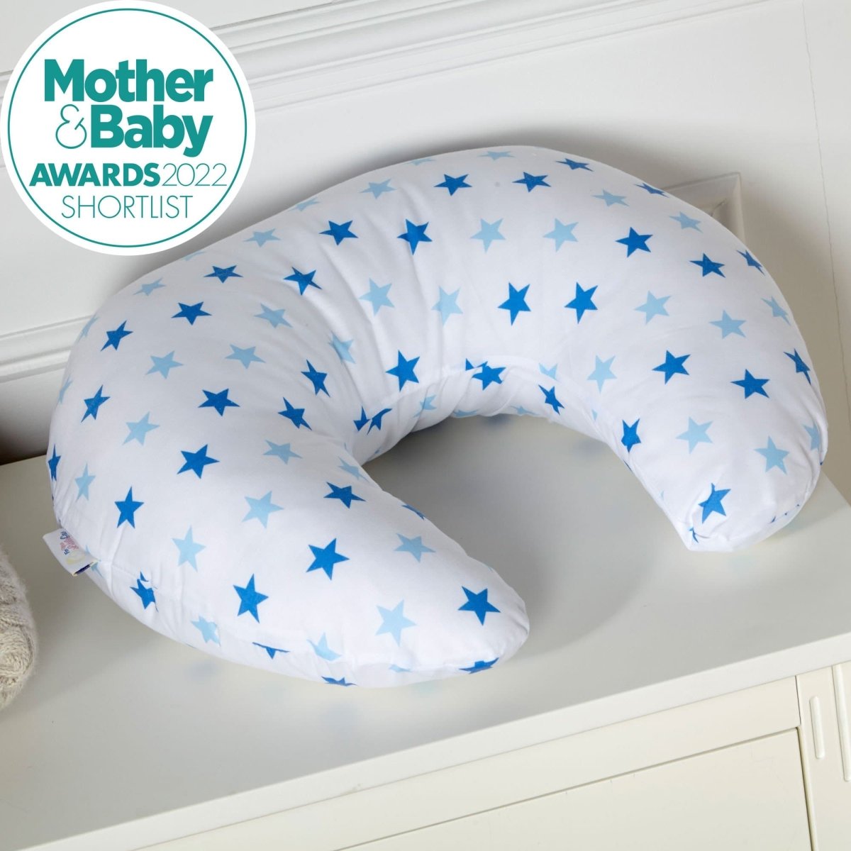 Breast Feeding Maternity Nursing Pillow - Little Star Blue - SHEET STORY - 3