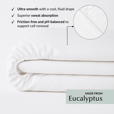 Cool & Comfy Silk Fitted Sheet (Eucalyptus) - SHEET STORY - 2