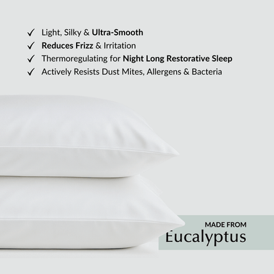 Cool & Comfy Silk Pillowcase Pair (Eucalyptus) - SHEET STORY - 2