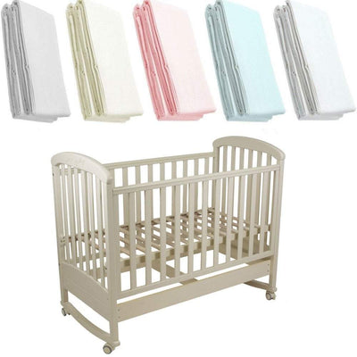 Crib Jersey Fitted Sheet 100% Cotton 40x90cm - Fits All Models - SHEET STORY - 1