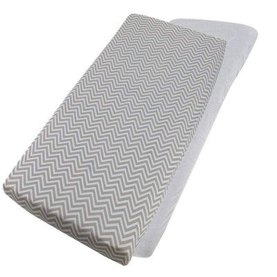 Crib Jersey Fitted Sheets 100% Cotton 40x90cm - Pack Of 2 - Fits All Models - SHEET STORY - 111