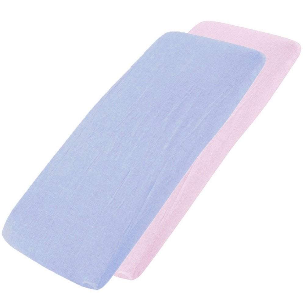 Crib Jersey Fitted Sheets 100% Cotton 40x90cm - Pack Of 2 - Fits All Models - SHEET STORY - 47