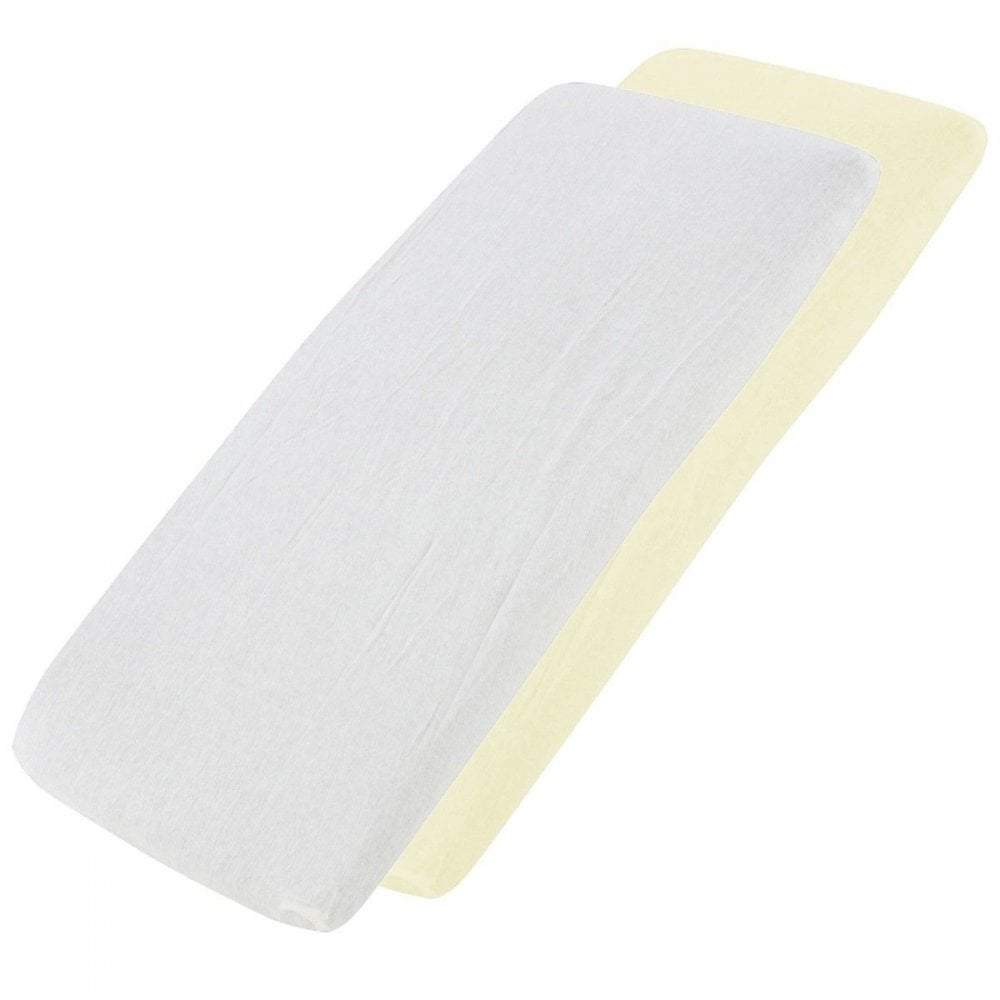 Crib Jersey Fitted Sheets 100% Cotton 40x90cm - Pack Of 2 - Fits All Models - SHEET STORY - 14