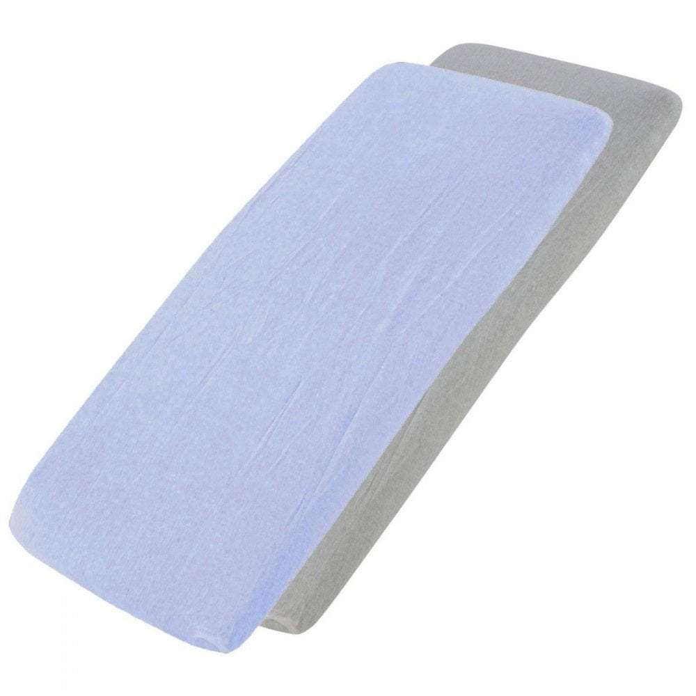 Crib Jersey Fitted Sheets 100% Cotton 40x90cm - Pack Of 2 - Fits All Models - SHEET STORY - 51