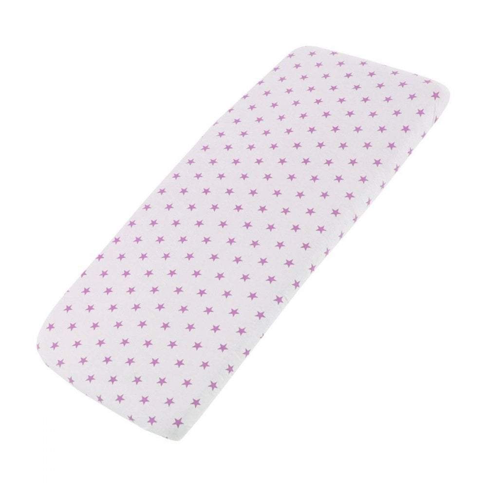 Crib Jersey Fitted Sheets 100% Cotton 40x90cm - Pack Of 2 - Fits All Models - SHEET STORY - 86