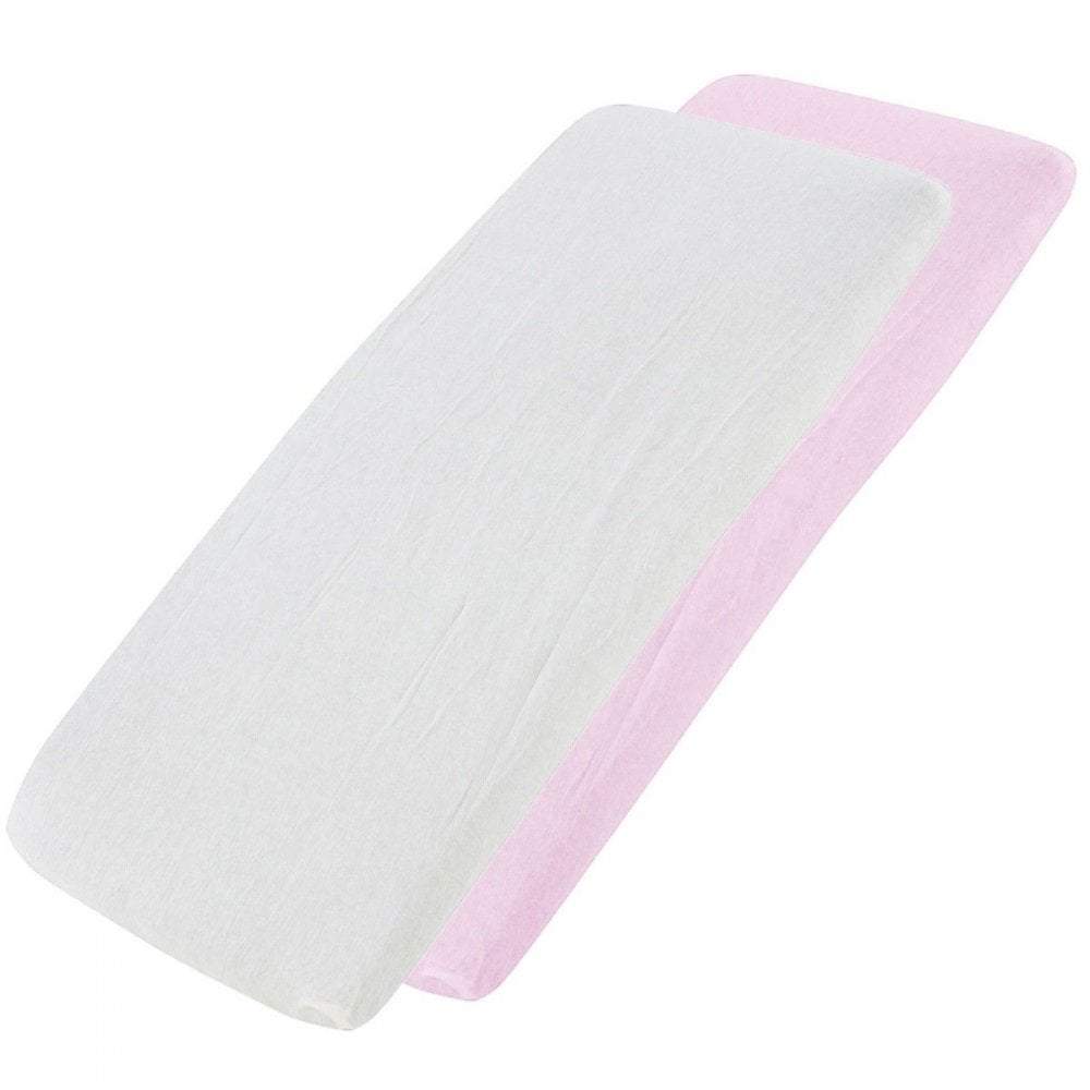 Crib Jersey Fitted Sheets 100% Cotton 40x90cm - Pack Of 2 - Fits All Models - SHEET STORY - 20