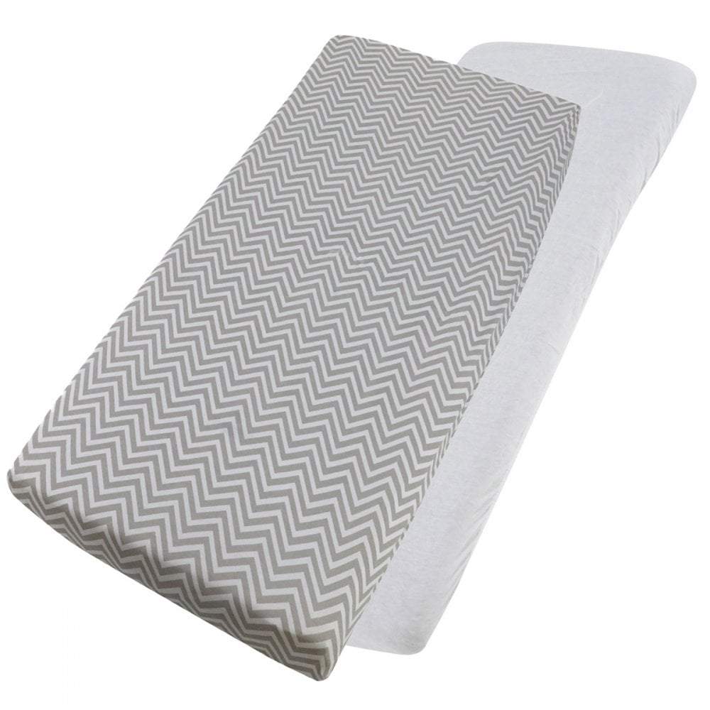 Crib Jersey Fitted Sheets 100% Cotton 40x90cm - Pack Of 4 - Fits All Models - SHEET STORY - 105