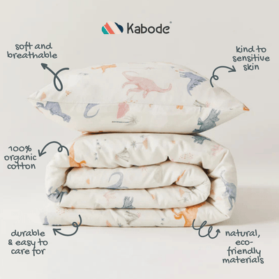 Dino Organic Cotton Duvet Cover & Pillowcase - SHEET STORY - 4