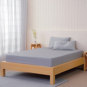 Ella Cotton - Dove Grey Fitted Sheet - SHEET STORY - 1