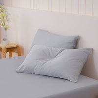 Ella Cotton - Dove Grey Pillowcases - SHEET STORY - 1