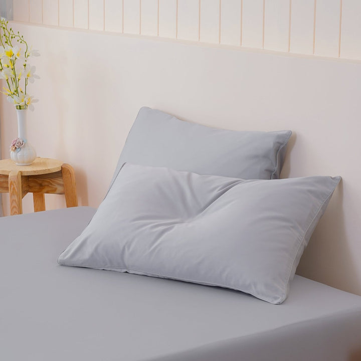 Ella Cotton - Dove Grey Pillowcases - SHEET STORY - 1