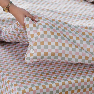 Ella Cotton - Gems Checkerboard Duvet Cover - SHEET STORY - 6