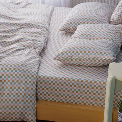 Ella Cotton - Gems Checkerboard Duvet Cover - SHEET STORY - 3