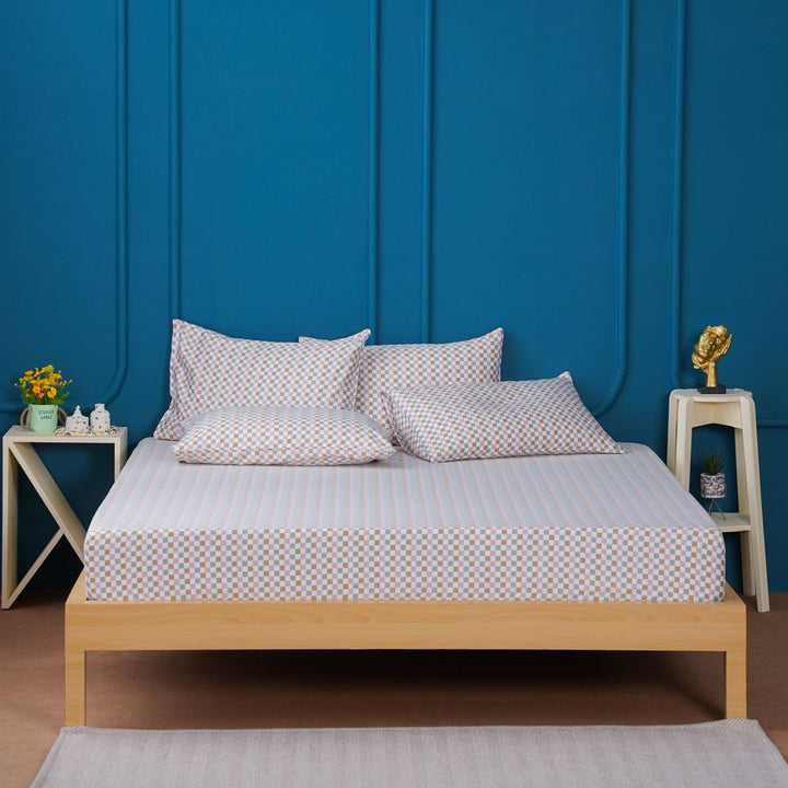 Ella Cotton - Gems Checkerboard Fitted Sheet - SHEET STORY - 7