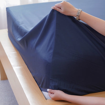 Ella Cotton - Midnight Fitted Sheet - SHEET STORY - 2