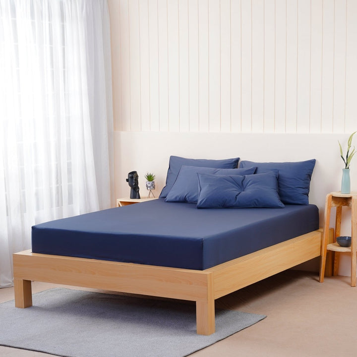 Ella Cotton - Midnight Fitted Sheet - SHEET STORY - 1