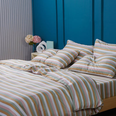 Ella Cotton - Serene Stripe Duvet Cover - SHEET STORY - 4