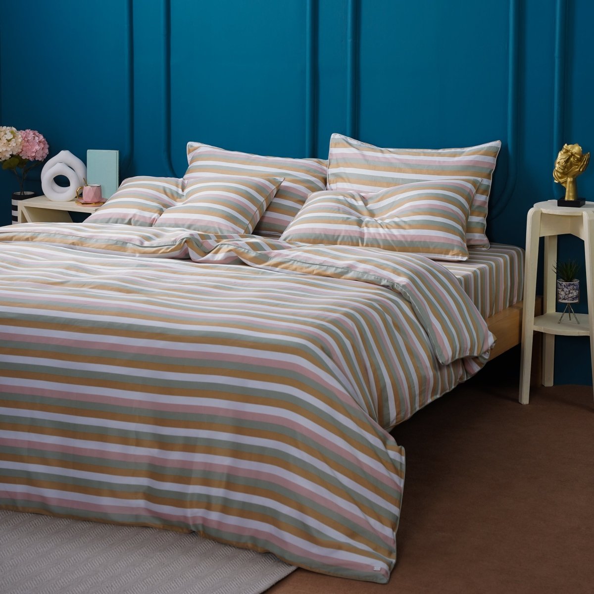 Ella Cotton - Serene Stripe Duvet Cover - SHEET STORY - 2