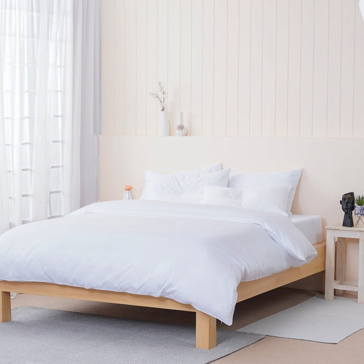 Ella Cotton - White Duvet Cover - SHEET STORY - 1