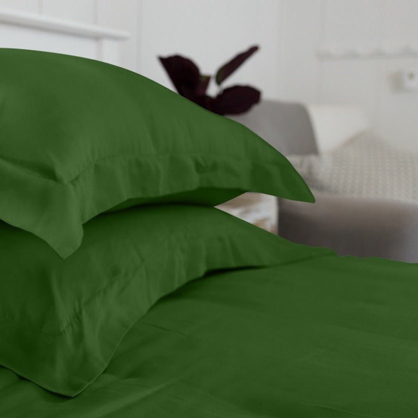 Eucalyptus Silk Pillowcase Pair in Forest Green (Best Seller) - SHEET STORY - 3