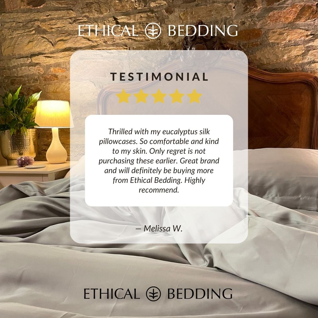 Eucalyptus Silk Pillowcase Pair in Wheat (Best Seller) - SHEET STORY - 7