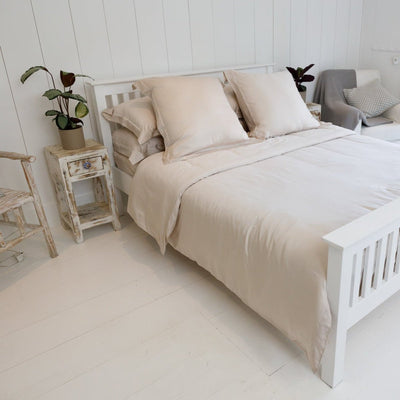 Flat Sheet in Grey (Eucalyptus Silk) - SHEET STORY - 5