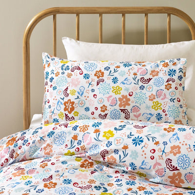 Floral Organic Cotton Duvet Cover & Pillowcase - SHEET STORY - 1