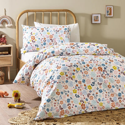 Floral Organic Cotton Duvet Cover & Pillowcase - SHEET STORY - 2