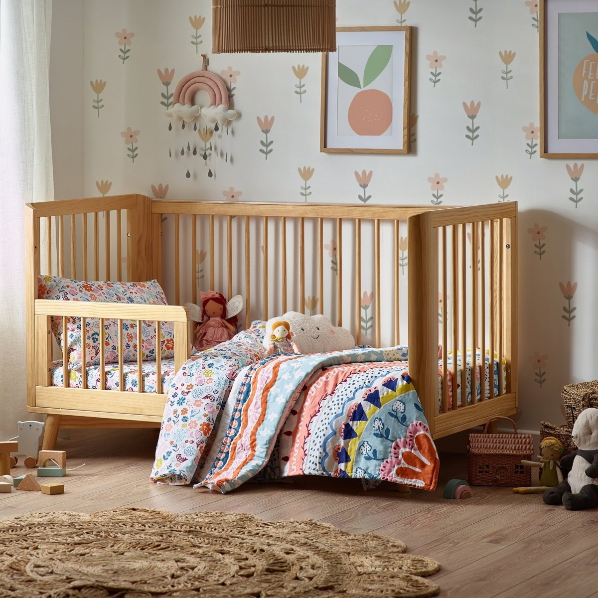 Floral Organic Cotton Duvet Cover & Pillowcase - SHEET STORY - 6