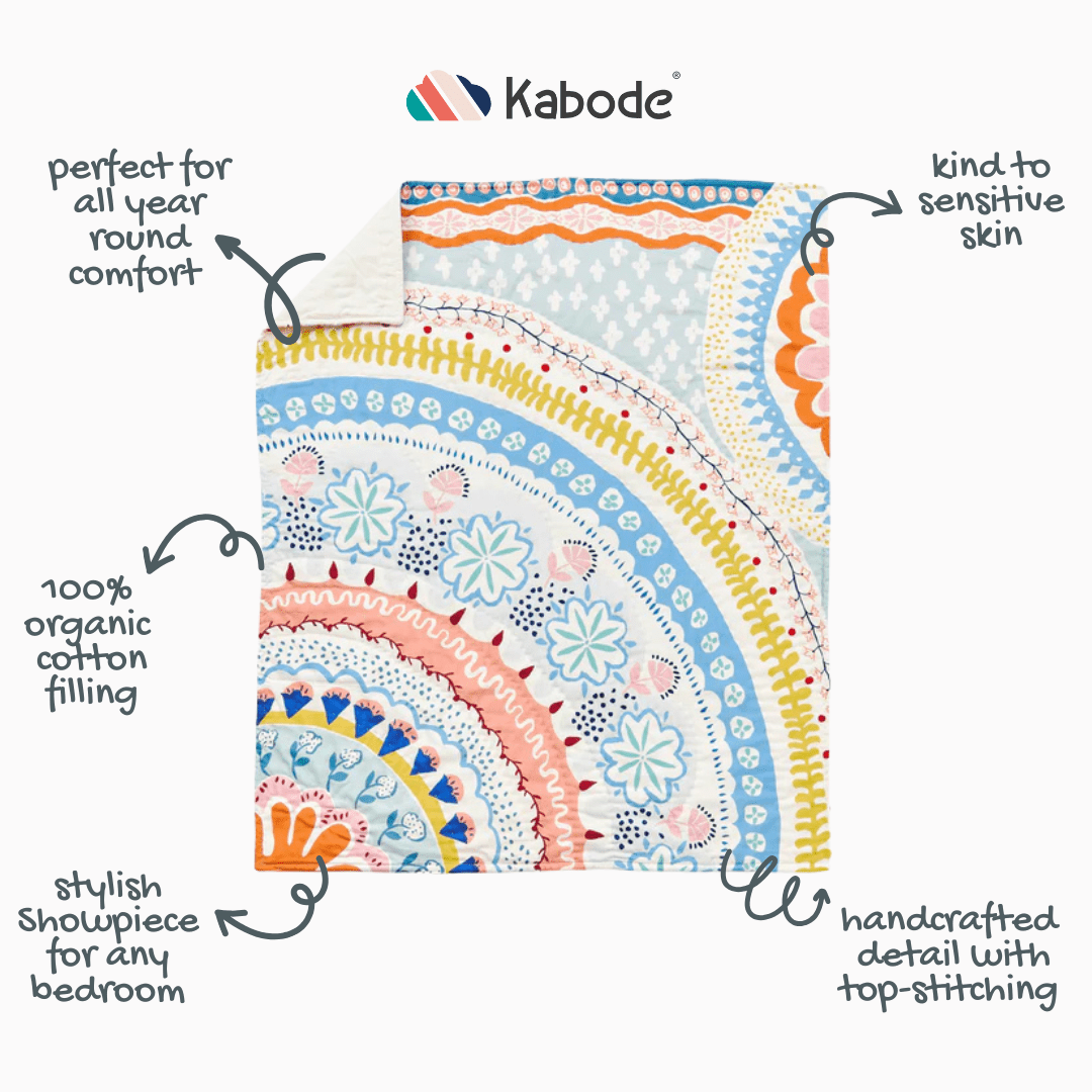 Floral Organic Cotton Quilt - SHEET STORY - 4