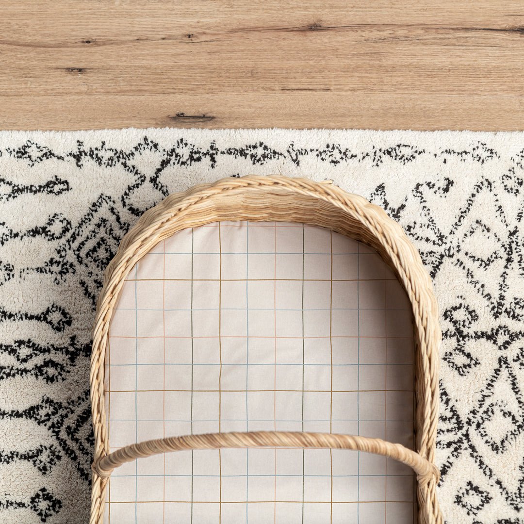 Grid Organic Cotton Fitted Sheet - SHEET STORY - 5