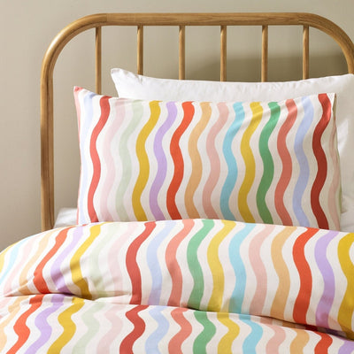 Happy Days Organic Cotton Duvet Cover & Pillowcase - SHEET STORY - 1
