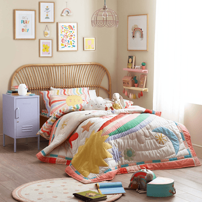 Happy Days Organic Cotton Duvet Cover & Pillowcase - SHEET STORY - 4