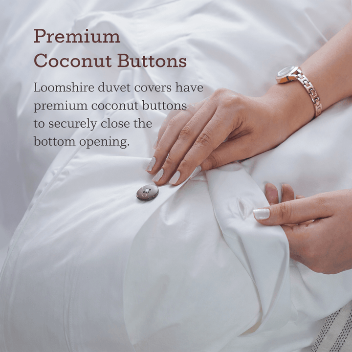 Loomshire Bamboo White Duvet Cover Set