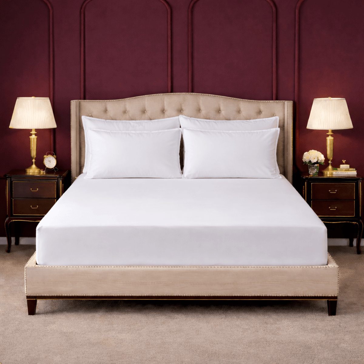 Loomshire White Bamboo Fitted Sheet - Edit 1 - SHEET STORY - 1