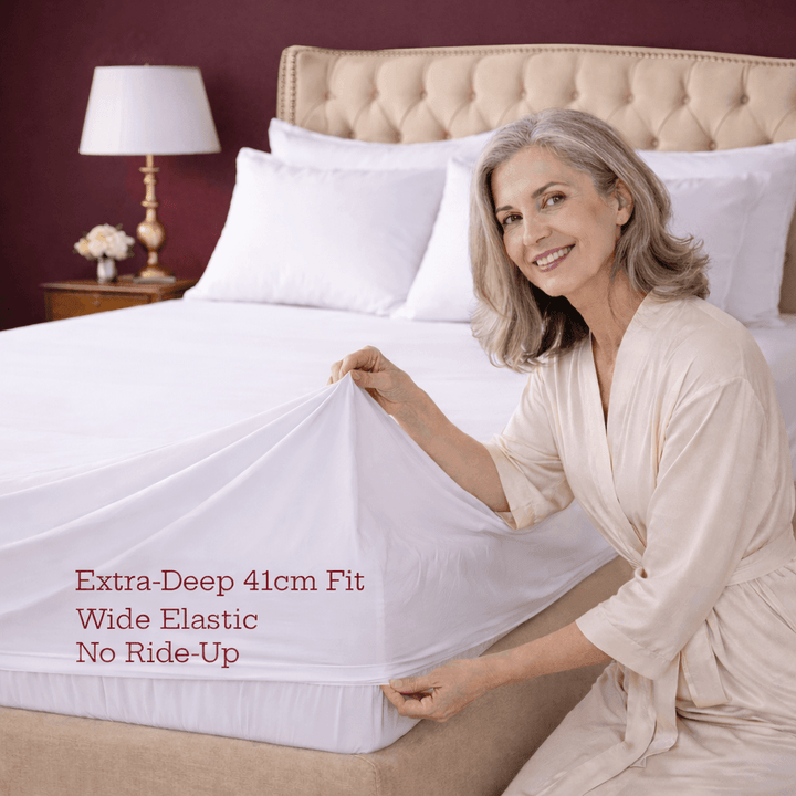 Loomshire White Bamboo Fitted Sheet - Edit 1 - SHEET STORY - 2