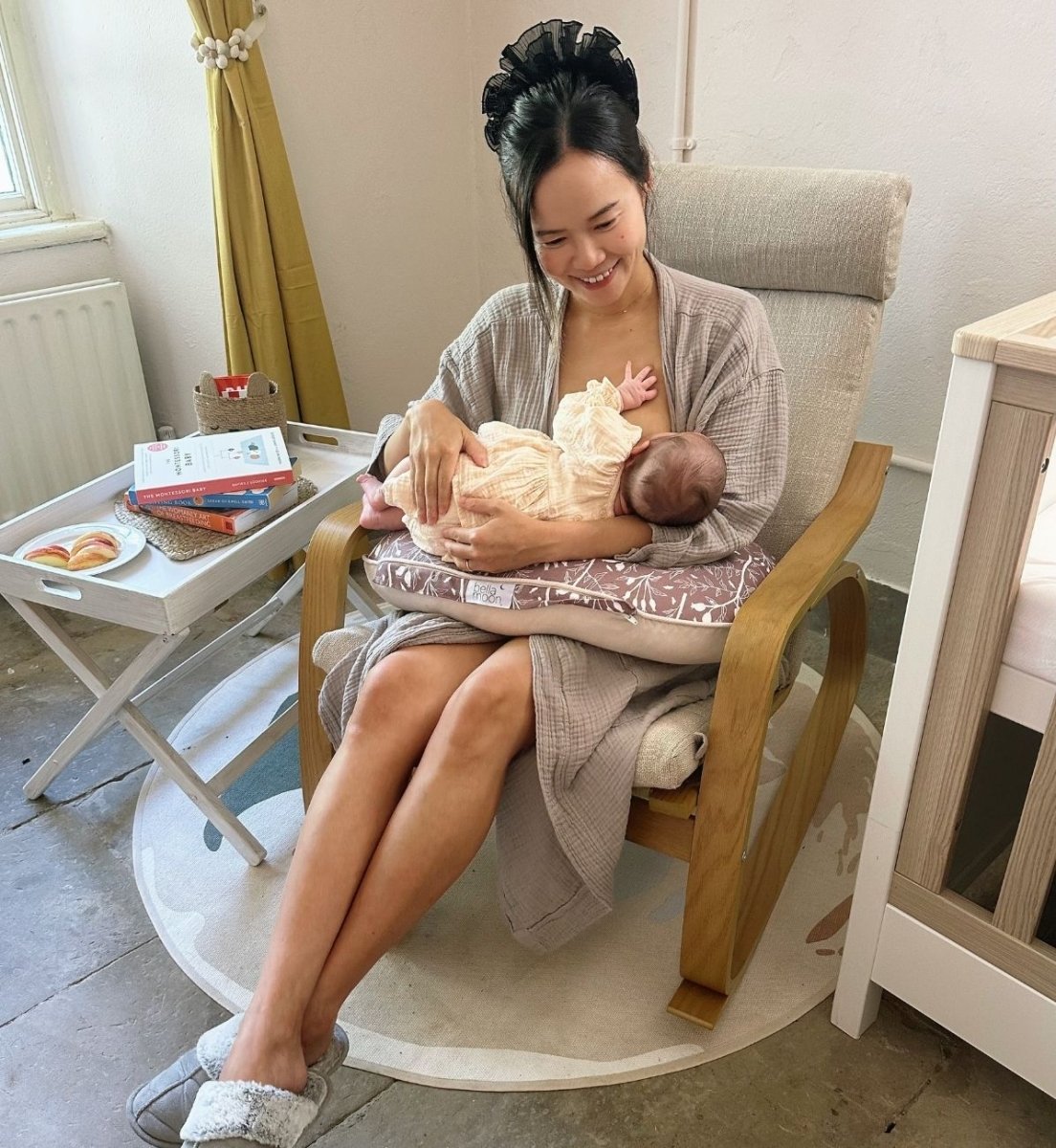 Mini Moon Feeding Pillow - Rosehip - SHEET STORY - 10