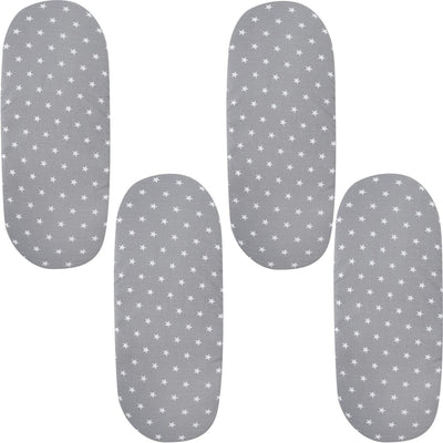Moses Basket Jersey Fitted Sheet 100% Cotton - Pack Of 4 - SHEET STORY - 11