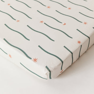 Night Sky Organic Cotton Fitted Sheet - SHEET STORY - 6