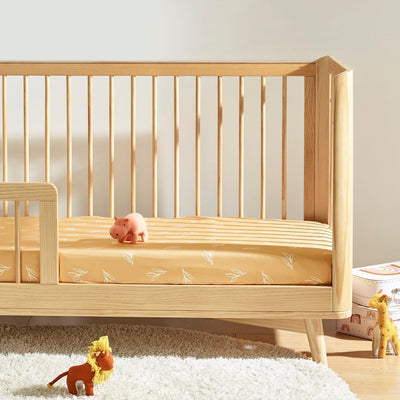 Olive Sprig Organic Cotton Fitted Sheet - SHEET STORY - 2