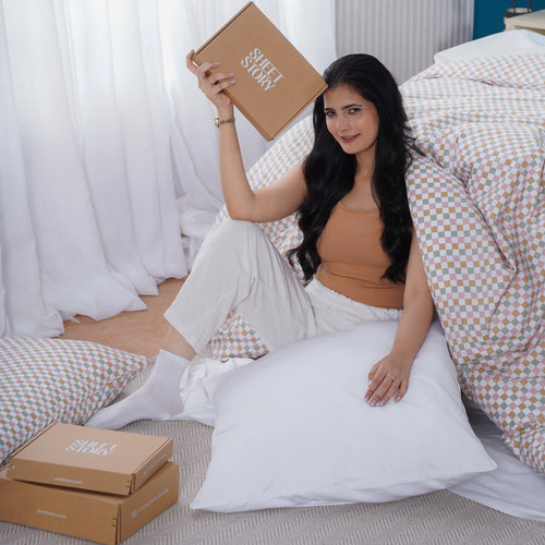 Sheet Story bedding in its gift box