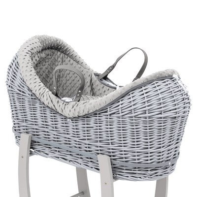 Pod Grey Dimple Moses Basket Bedding Set - SHEET STORY - 1