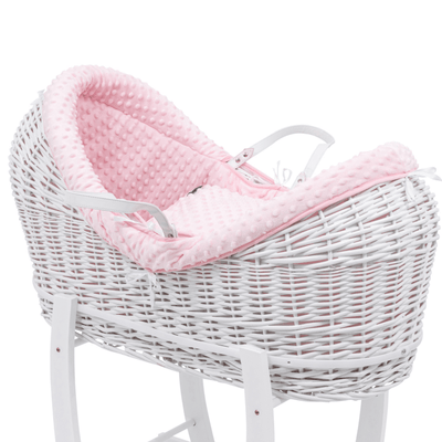 Pod Pink Dimple Moses Basket Bedding Set - SHEET STORY - 1