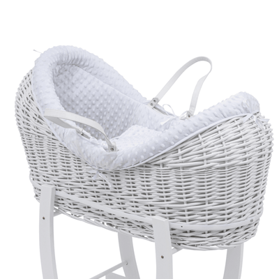 Pod White Dimple Moses Basket Bedding Set - SHEET STORY - 2