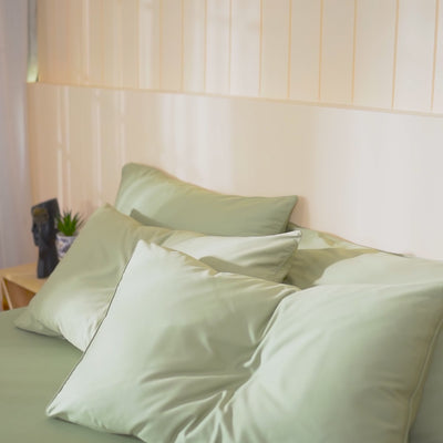 sage green bedding