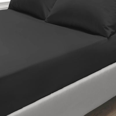Pure Egyptian Cotton Duvet Cover Bed Set in Black - SHEET STORY - 3
