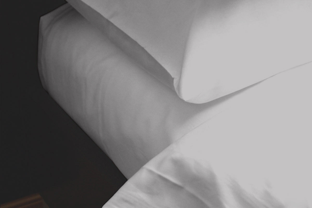 Pure Egyptian Cotton Duvet Cover Bed Set in Light Grey - SHEET STORY - 5