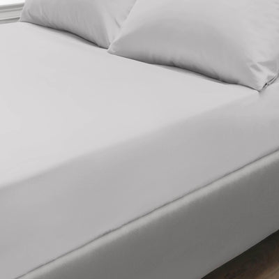 Pure Egyptian Cotton Duvet Cover Bed Set in Light Grey - SHEET STORY - 4